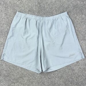 Asics Shorts Mens XL Gray Athletic Gym Active Work Out Running‎ Training Lined